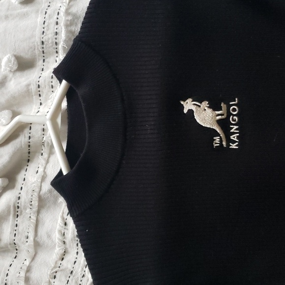 Kangol x H&M women's black ribbed long sleeve dress xs - Picture 5 of 9